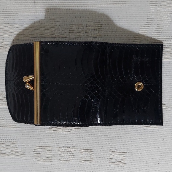Vintage Amanda Smith Lizard Embossed Leather small wallet change purse - Picture 6 of 12